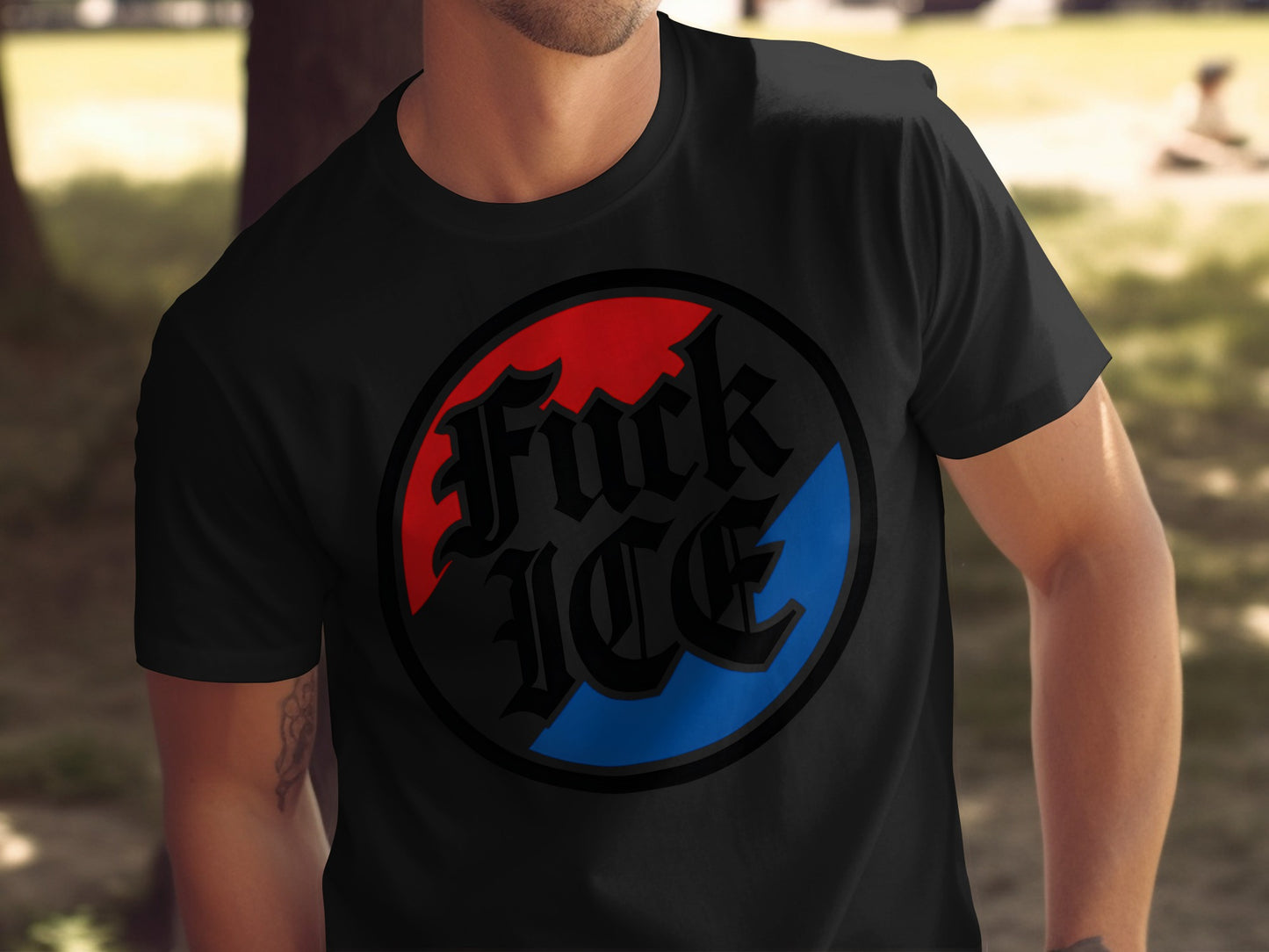 Bold Graphic Fuck ICE Statement Shirt product type