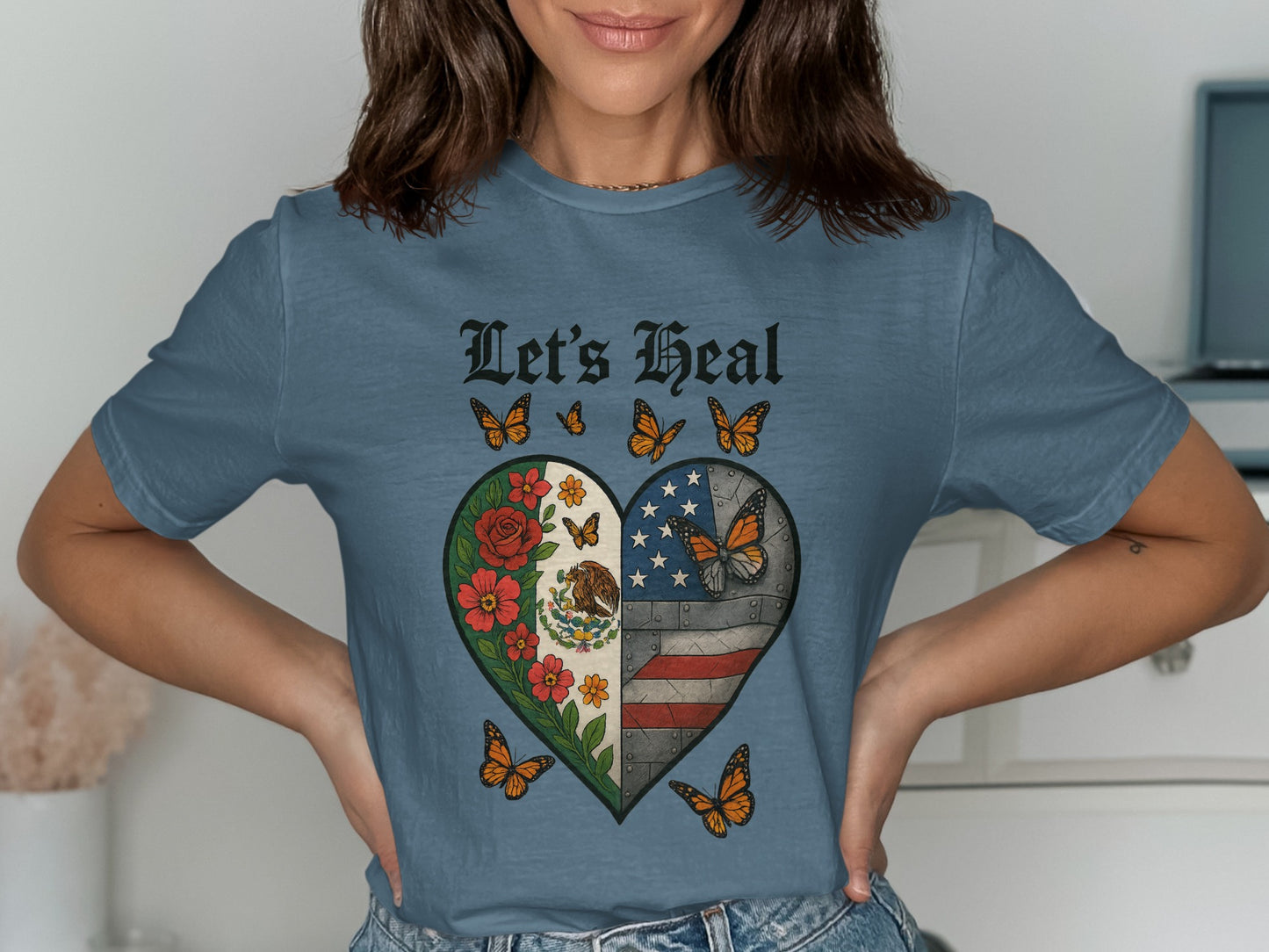 Celebrate Unity Let's Heal Heart Graphic Tee product type