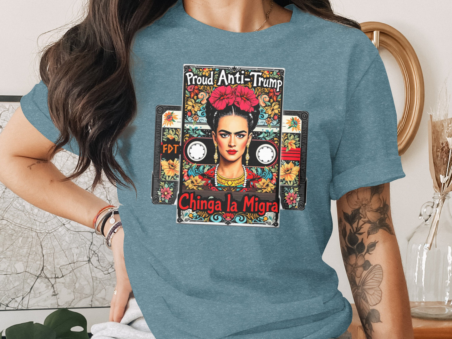 Proud Anti-Trump Frida Kahlo Chinga la Migra product type