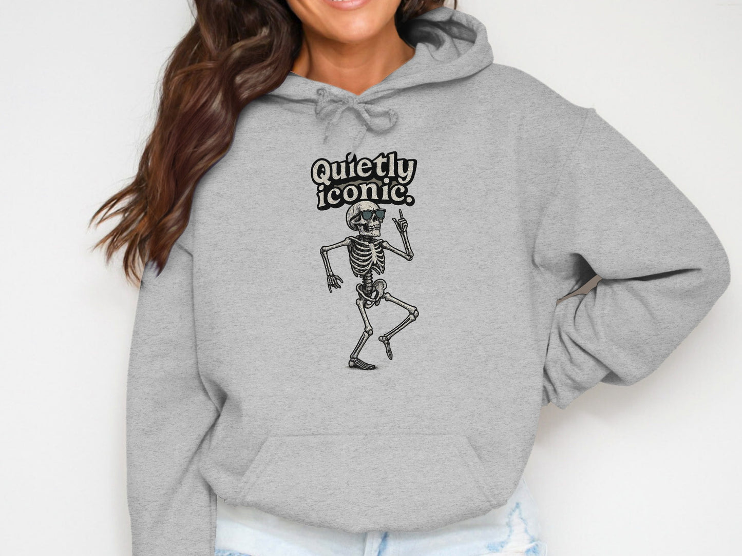 Quietly Iconic Skeleton Design Hoodie product