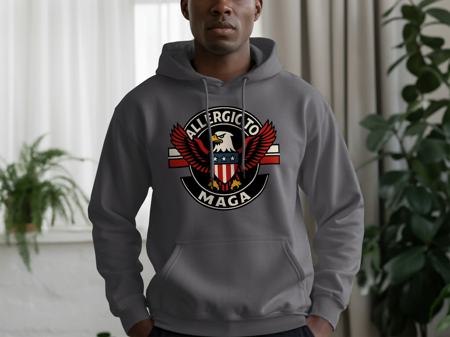 Allergico Al MAGA Hoodie Bold Political Statement product