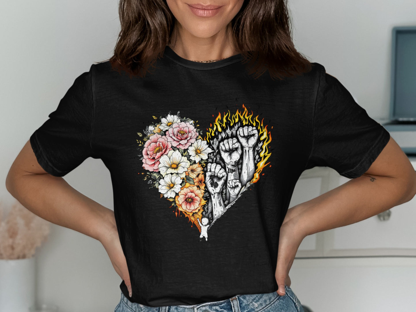 Solidarity Heart Design Women's T-Shirt product type