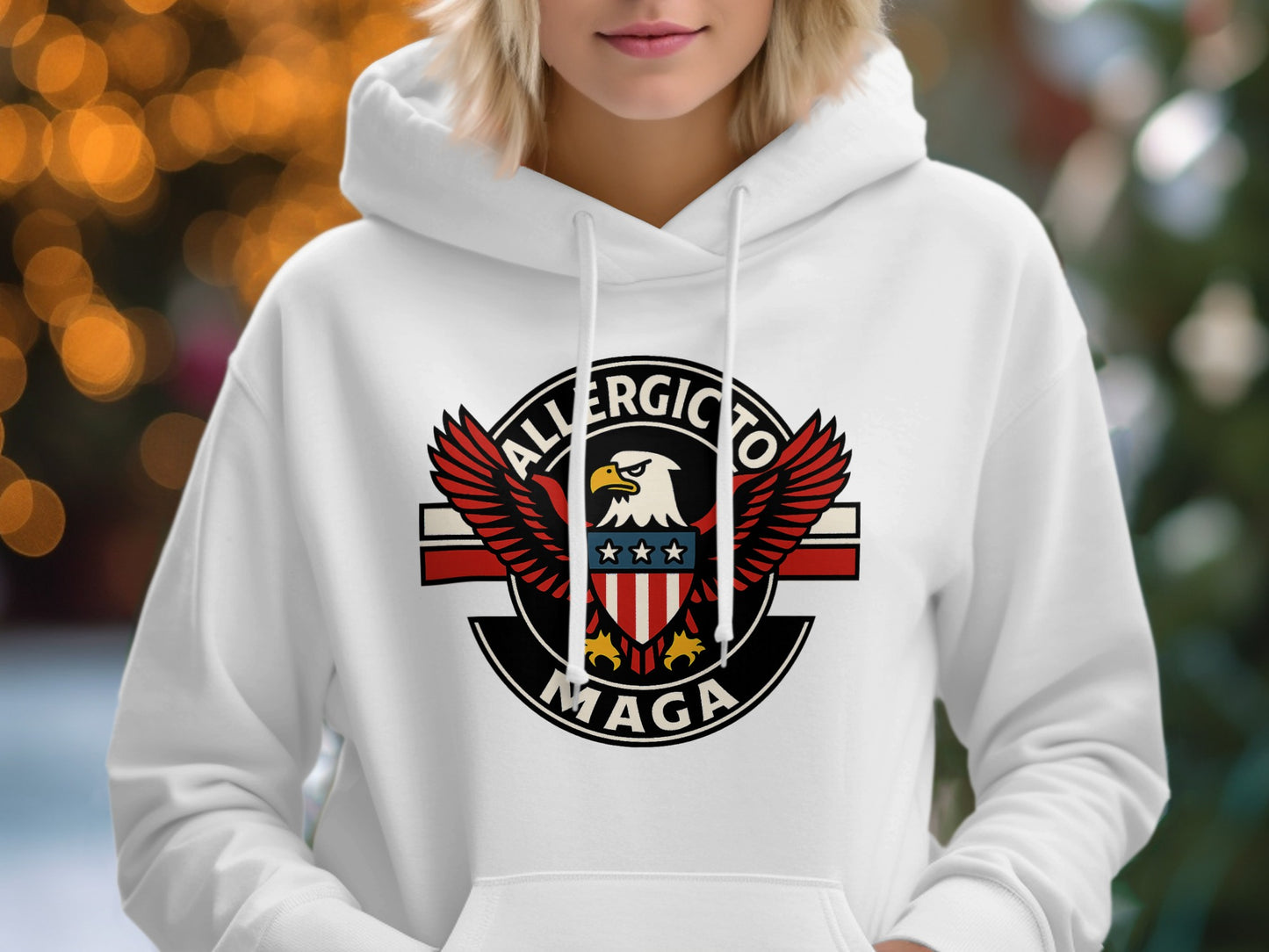 Allergic To MAGA Eagle Graphic Hoodie product type
