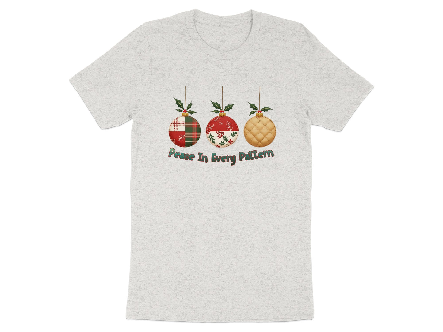 Peace In Every Pattern Christmas Themed Shirt