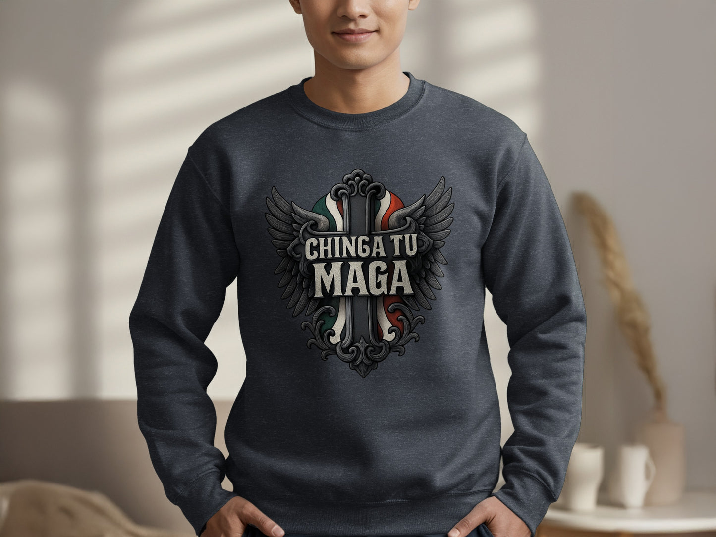 Chinga Tu Maga Graphic Unisex Casual Sweatshirt product type