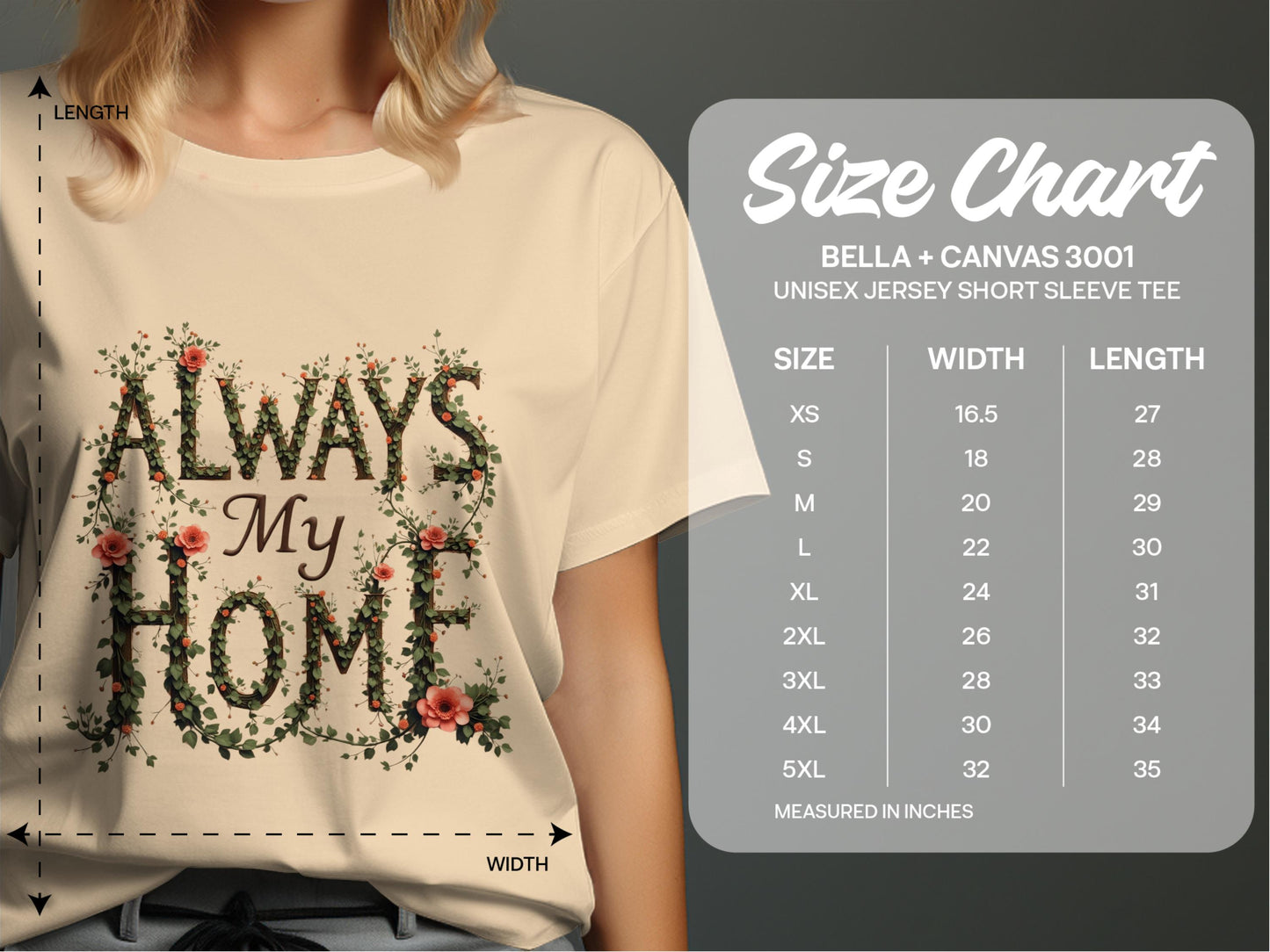 Always My Home Graphic Short Sleeve Tee product type