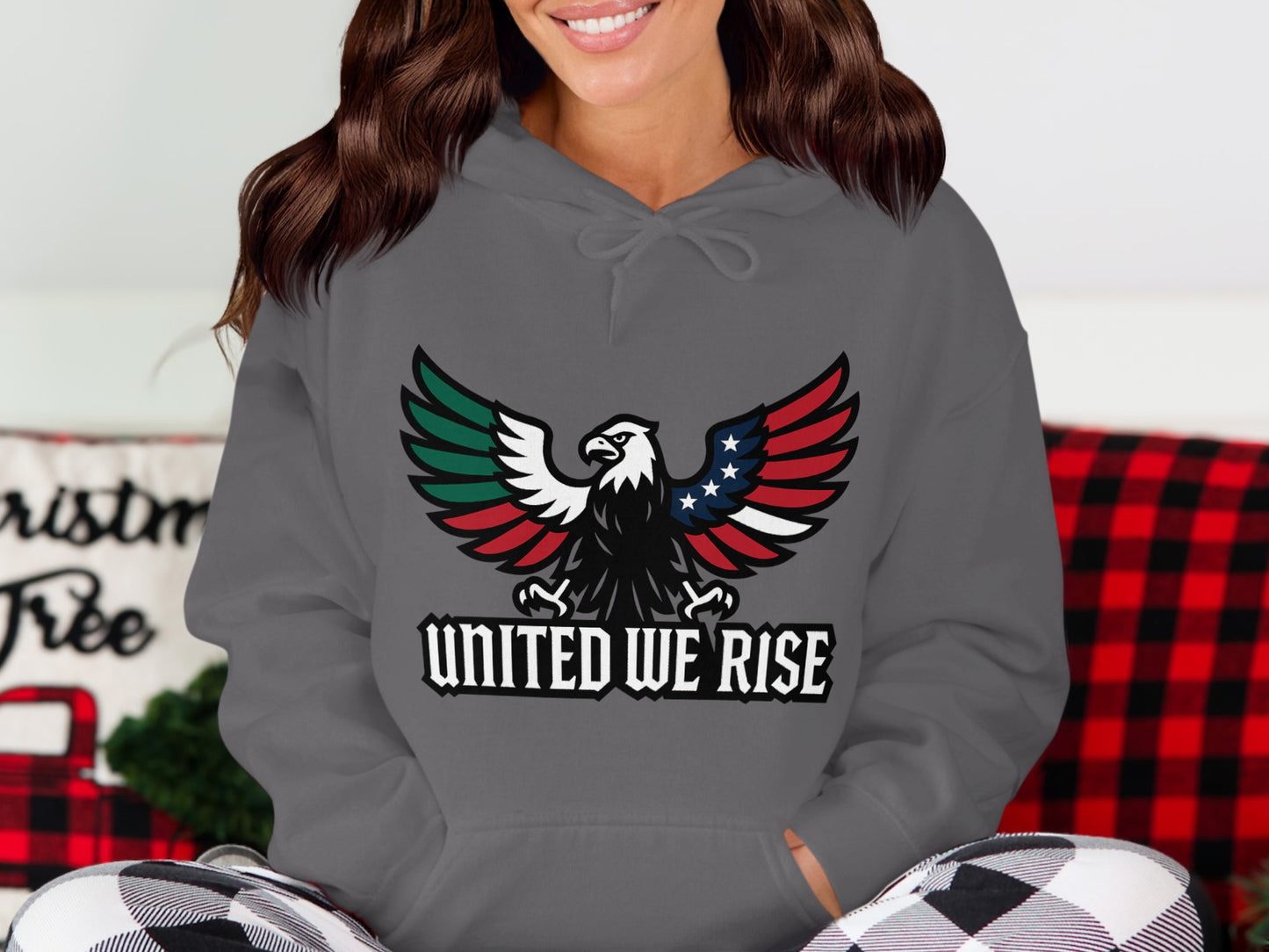 United We Rise Eagle Graphic Hoodie product type