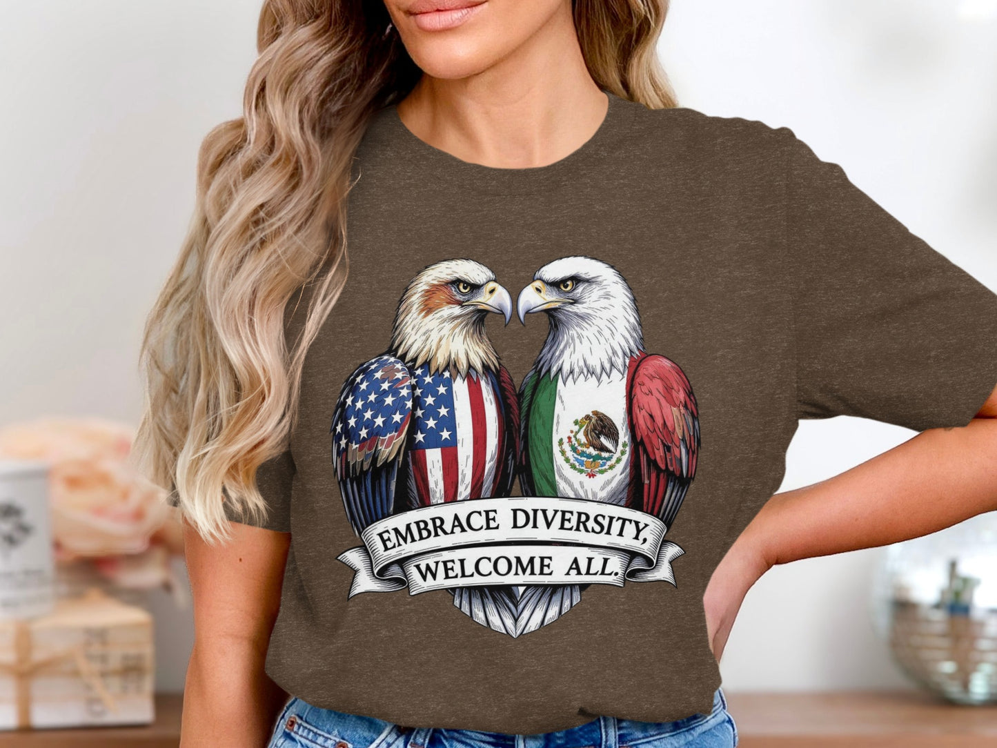 Embrace Diversity Welcome All Printed Shirt product type