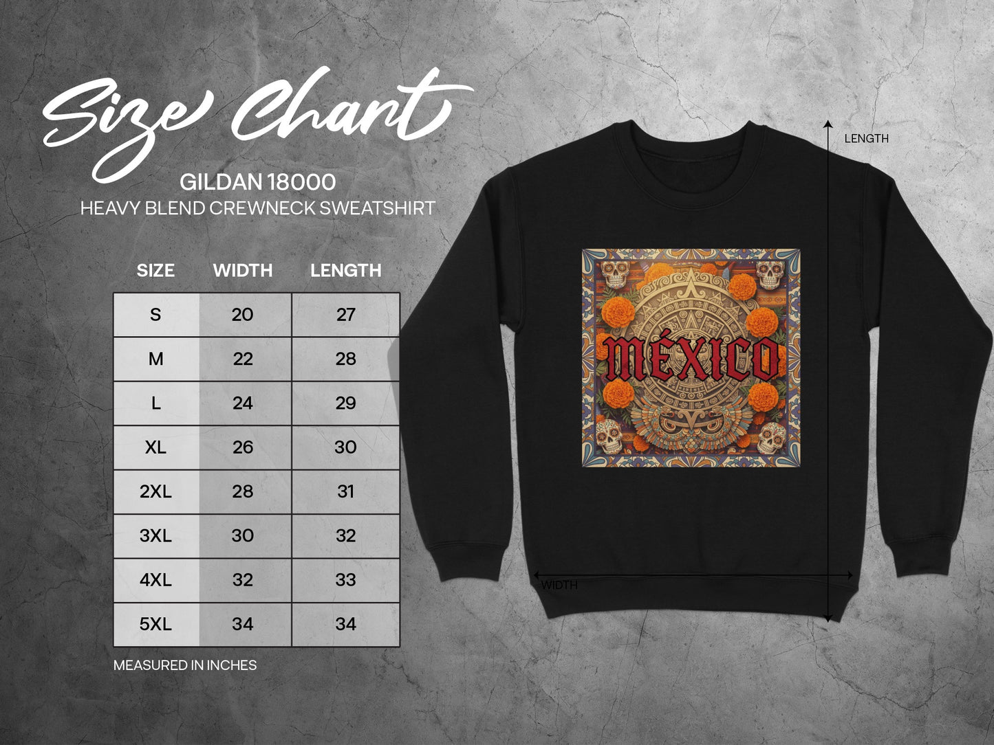 Mexico Aztec Calendar Design Heavy Blend Sweatshirt product