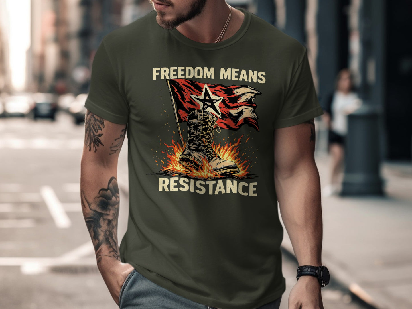Freedom Means Resistance Graphic T-shirt