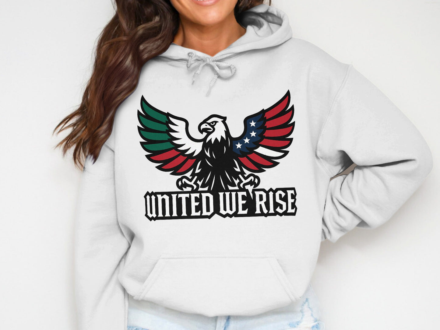 United We Rise Eagle Graphic Hoodie product