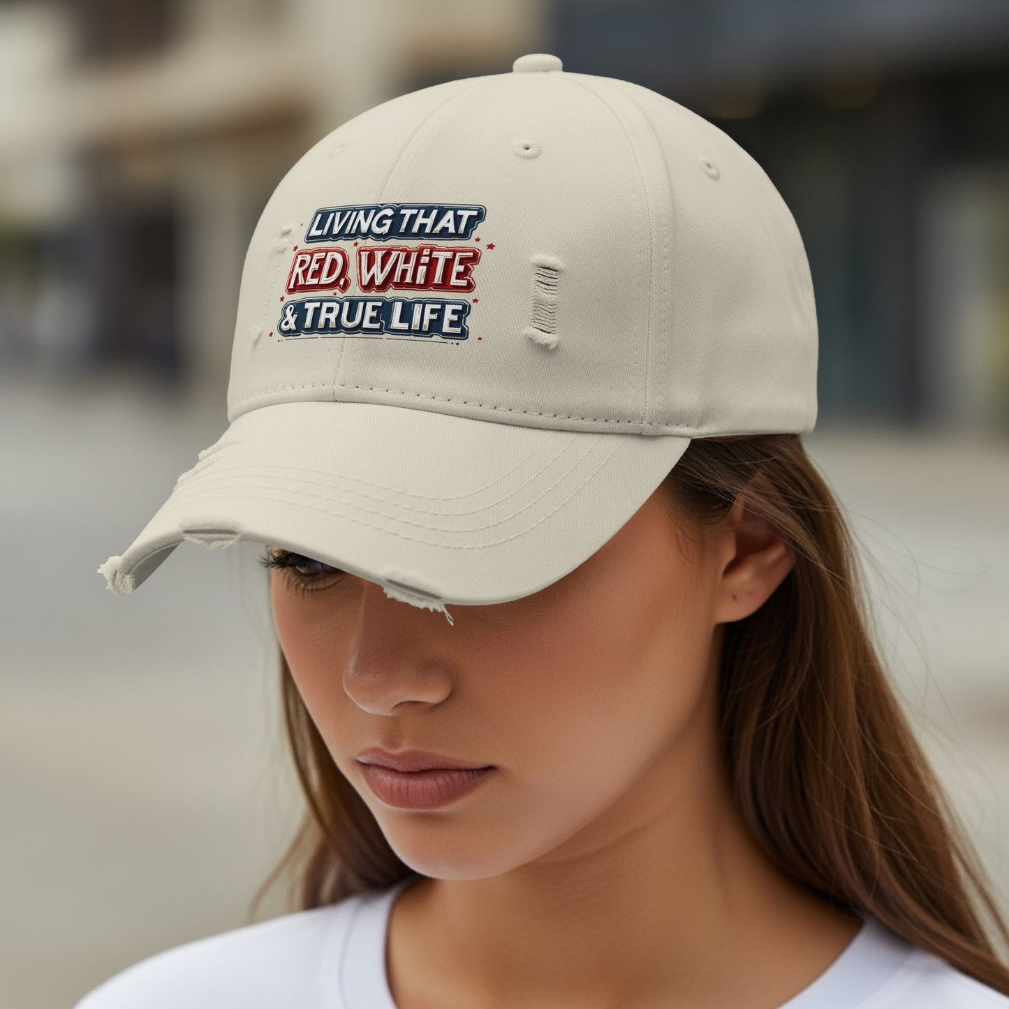 Living That Red White True Life Cap product