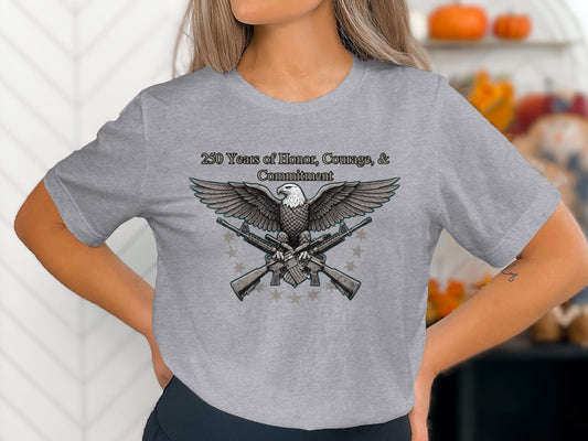 250 Years of Honor Courage Commitment Graphic Shirt