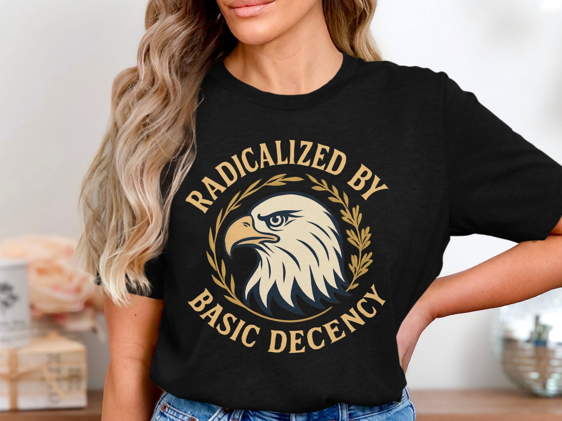 Radicalized By Basic Decency Eagle Graphic product