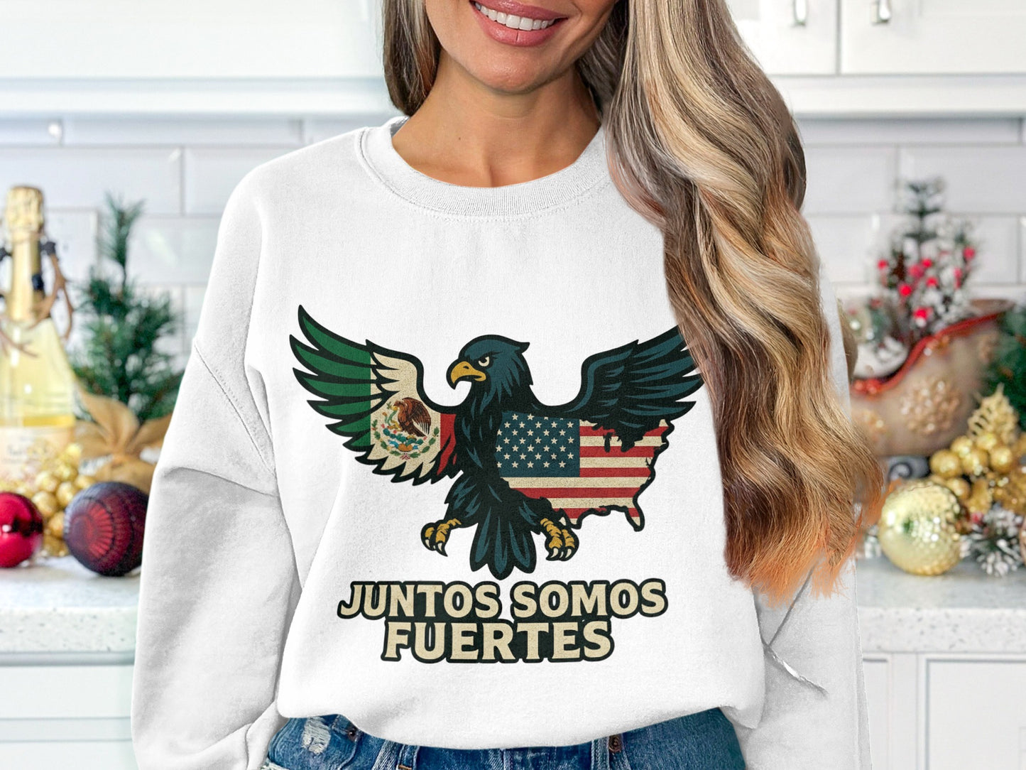 Juntos Somos Fuertes Eagle Graphic Sweatshirt product type