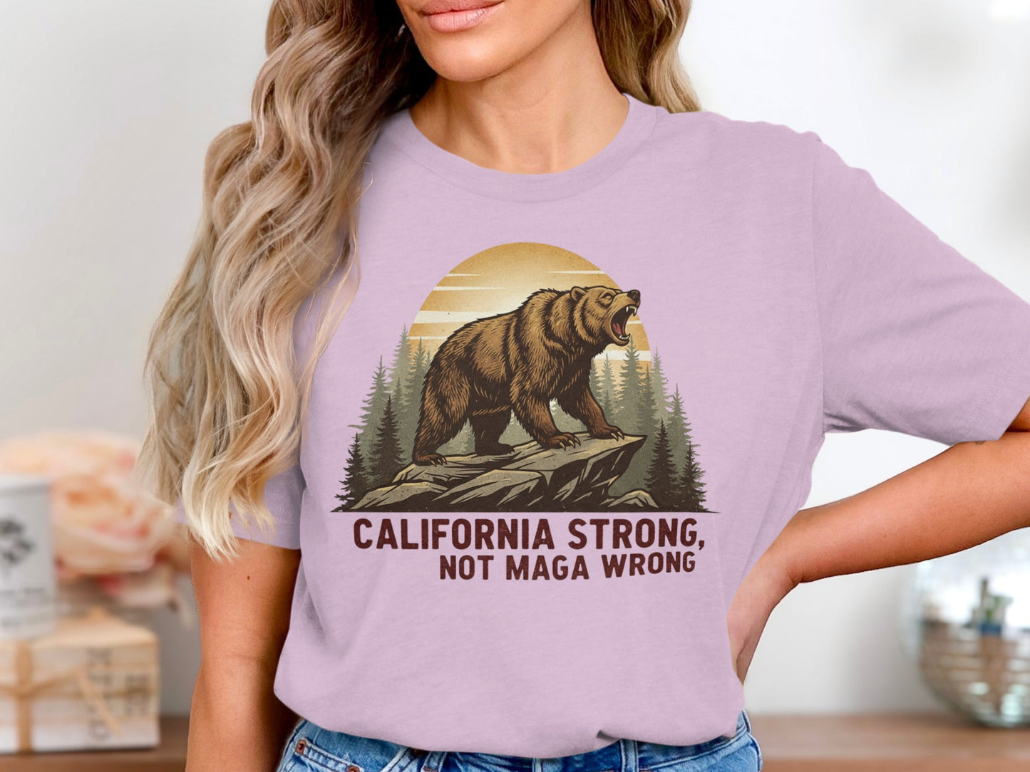 California Strong Not MAGA Wrong Graphic T-Shirt product