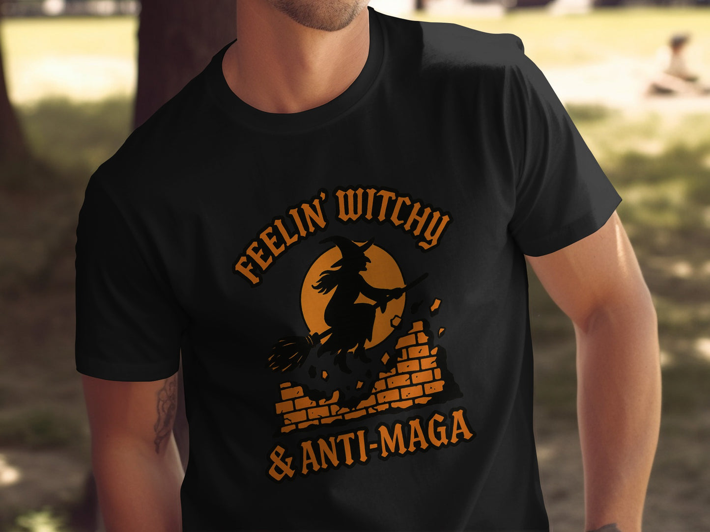Feelin Witchy Anti Maga Graphic Printed T-Shirt product