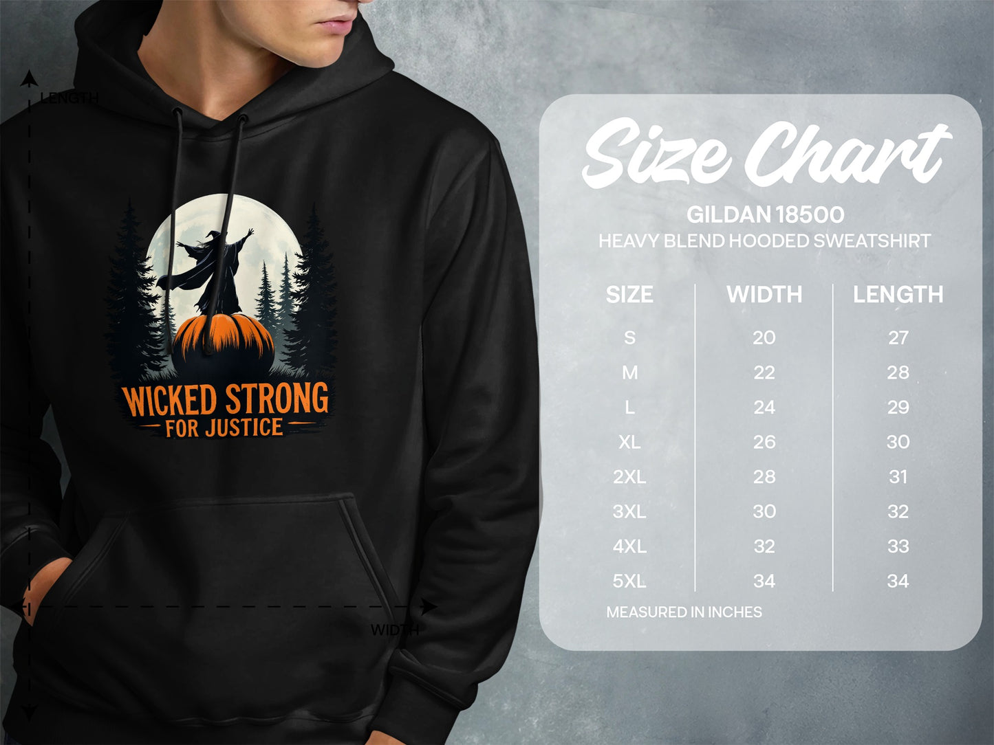 Wicked Strong for Justice Hooded Sweatshirt product