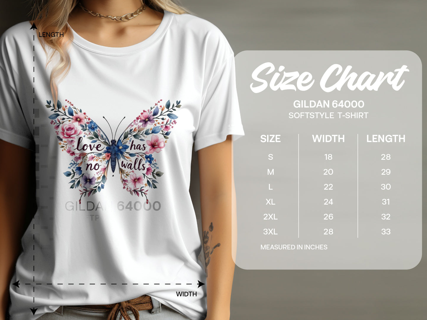 Love Has No Walls Butterfly Softstyle T-shirt product type