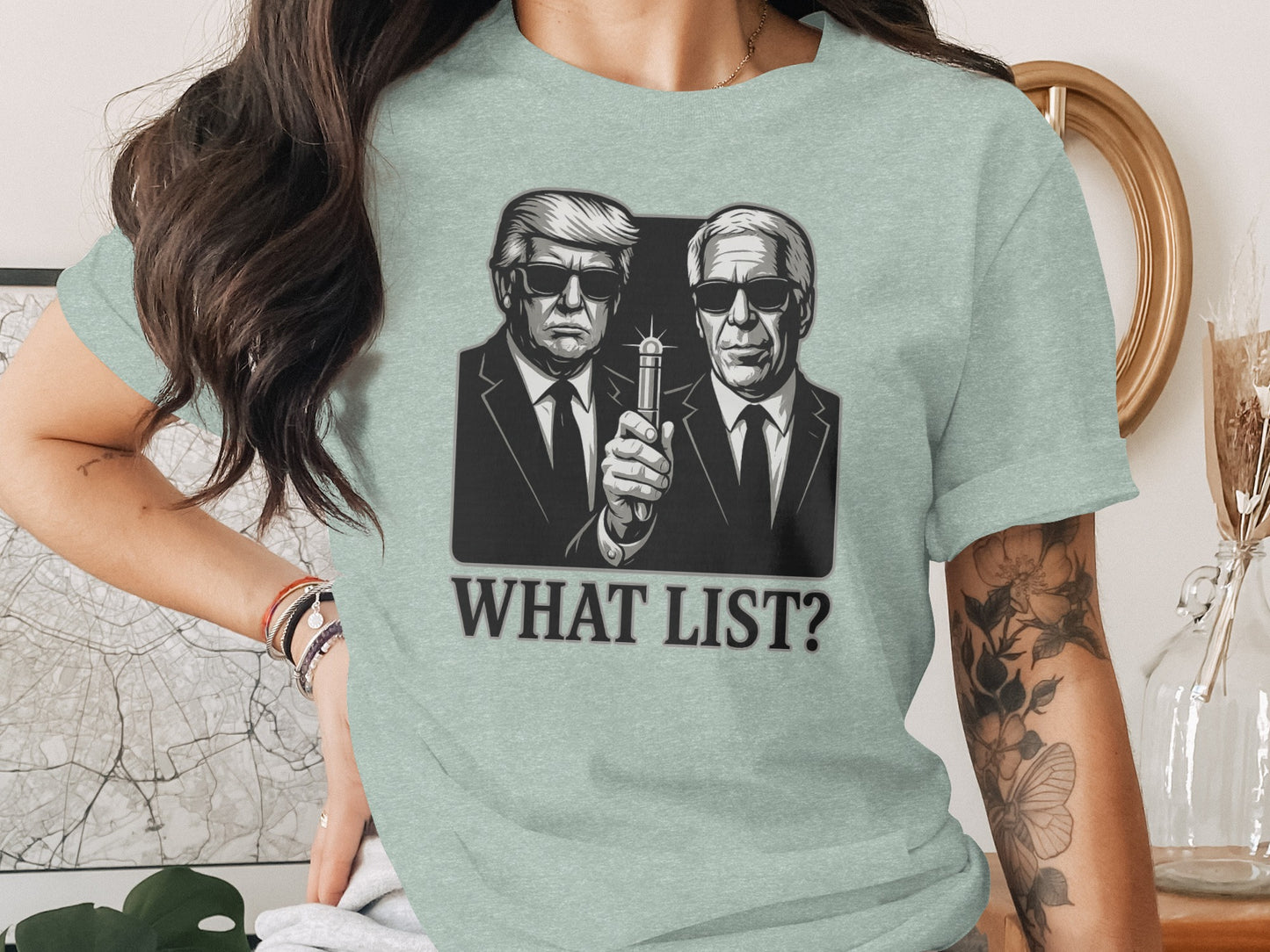 Funny Men in Suits What List Graphic T-shirt product