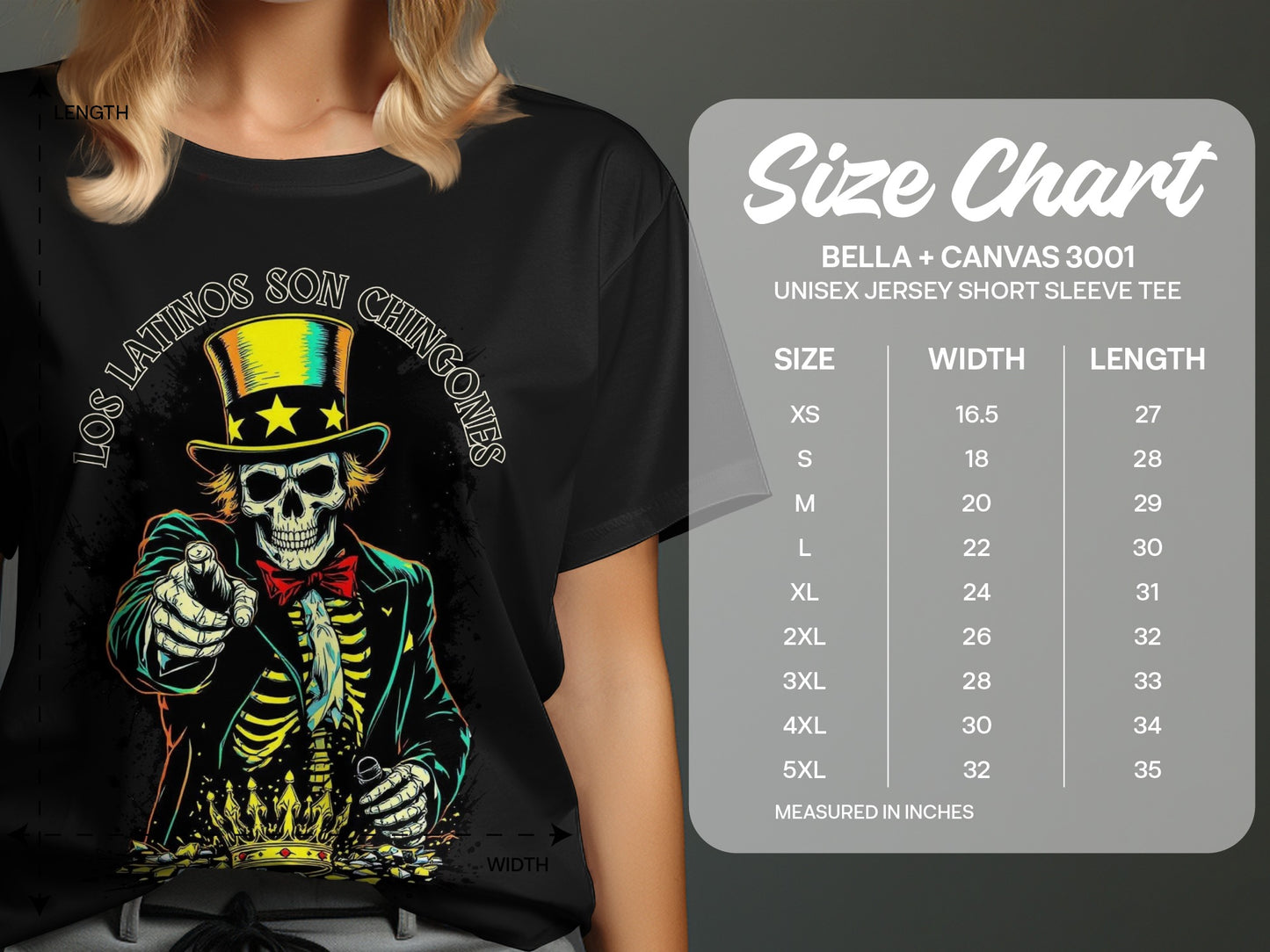 Los Latinos Son Chingones Graphic T-Shirt product type