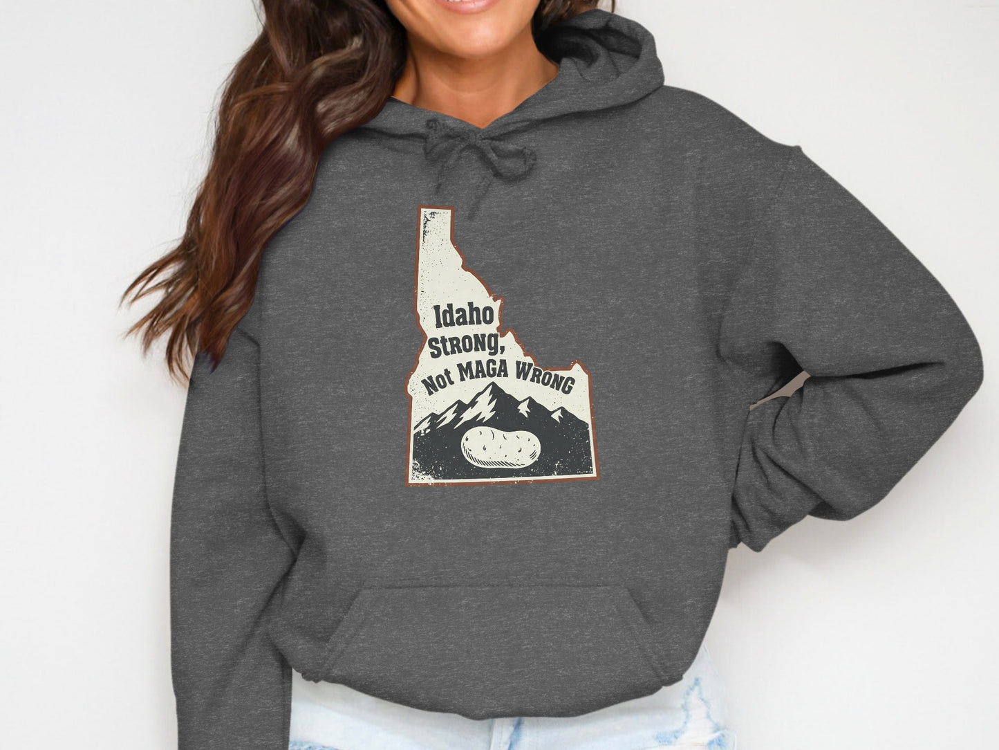 Idaho Strong Not Maga Wrong Hoodie product type