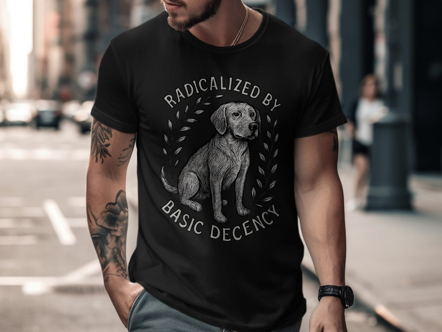 Radicalized by Basic Decency Graphic Tee product