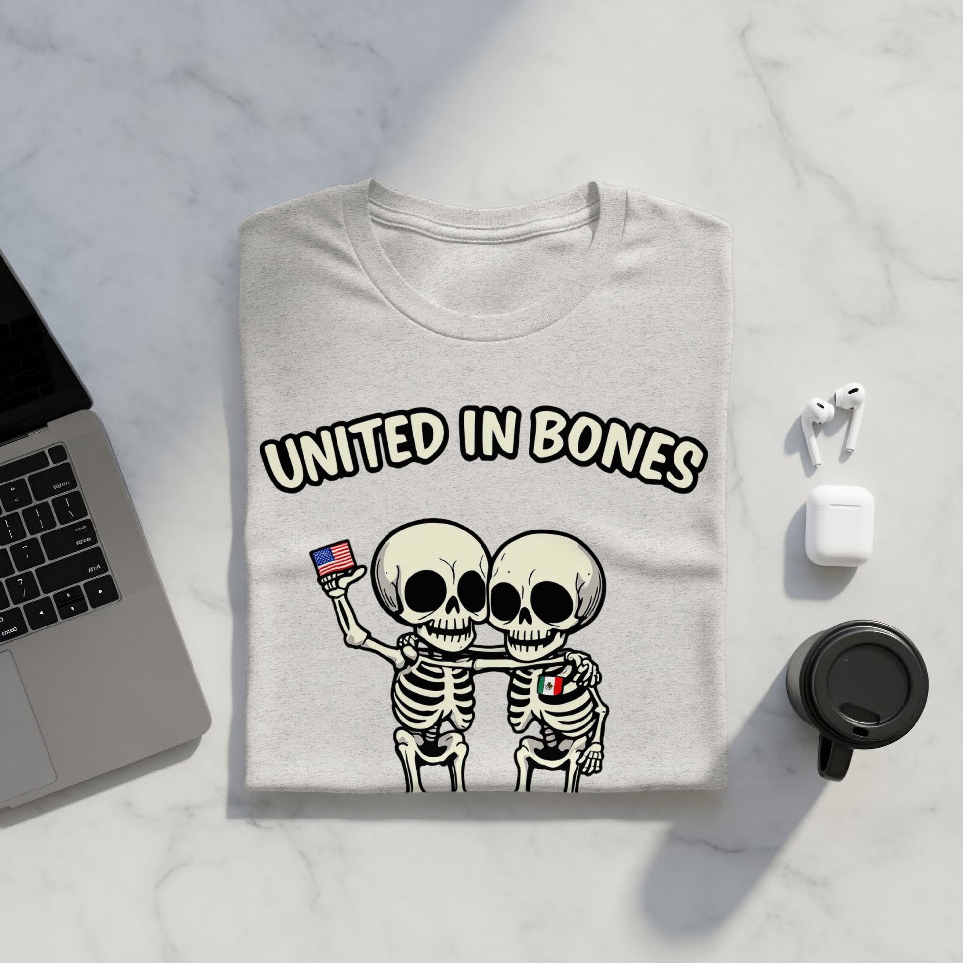 United in Bones Skeleton Graphic Tee Shirt product