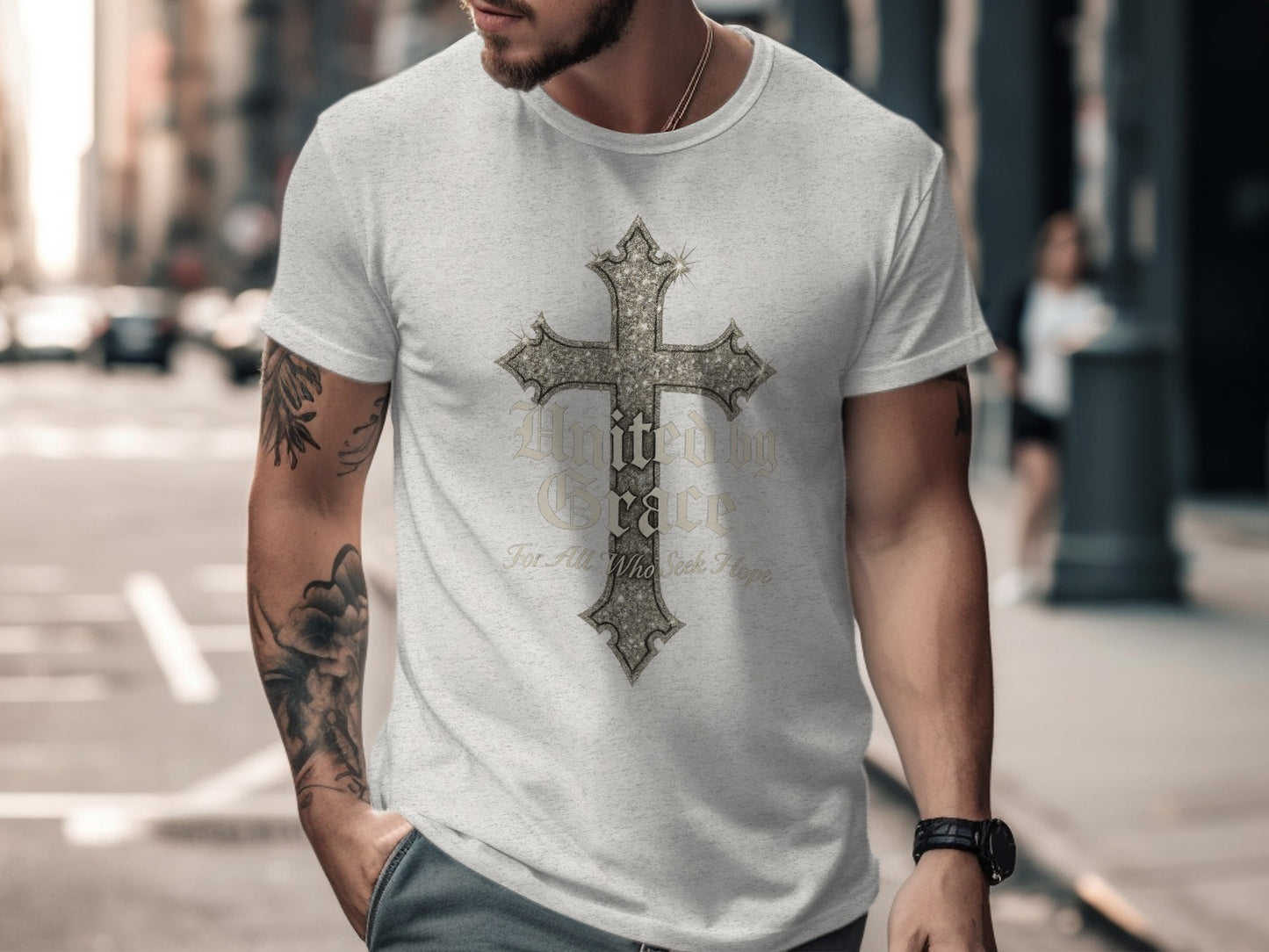 United by Grace Cross Design T-Shirt product