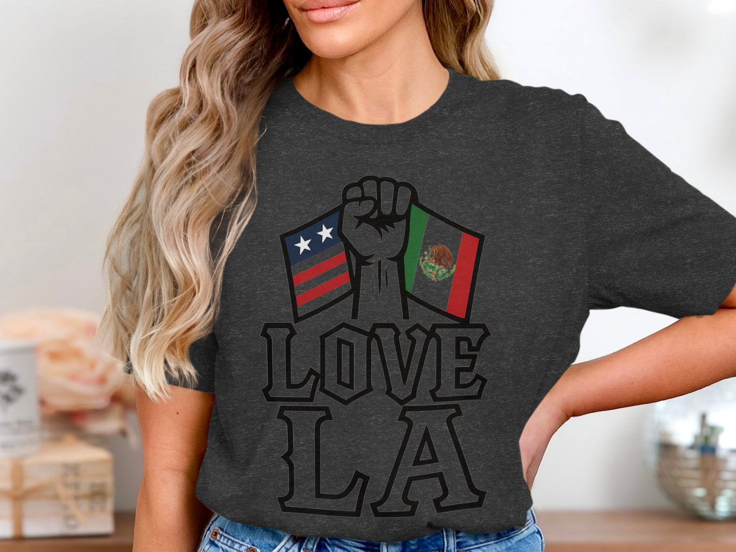 Love LA Graphic Print Short Sleeve Casual Shirt product