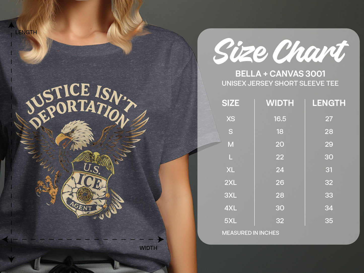 Justice Isn't Deportation Short Sleeve Tee product