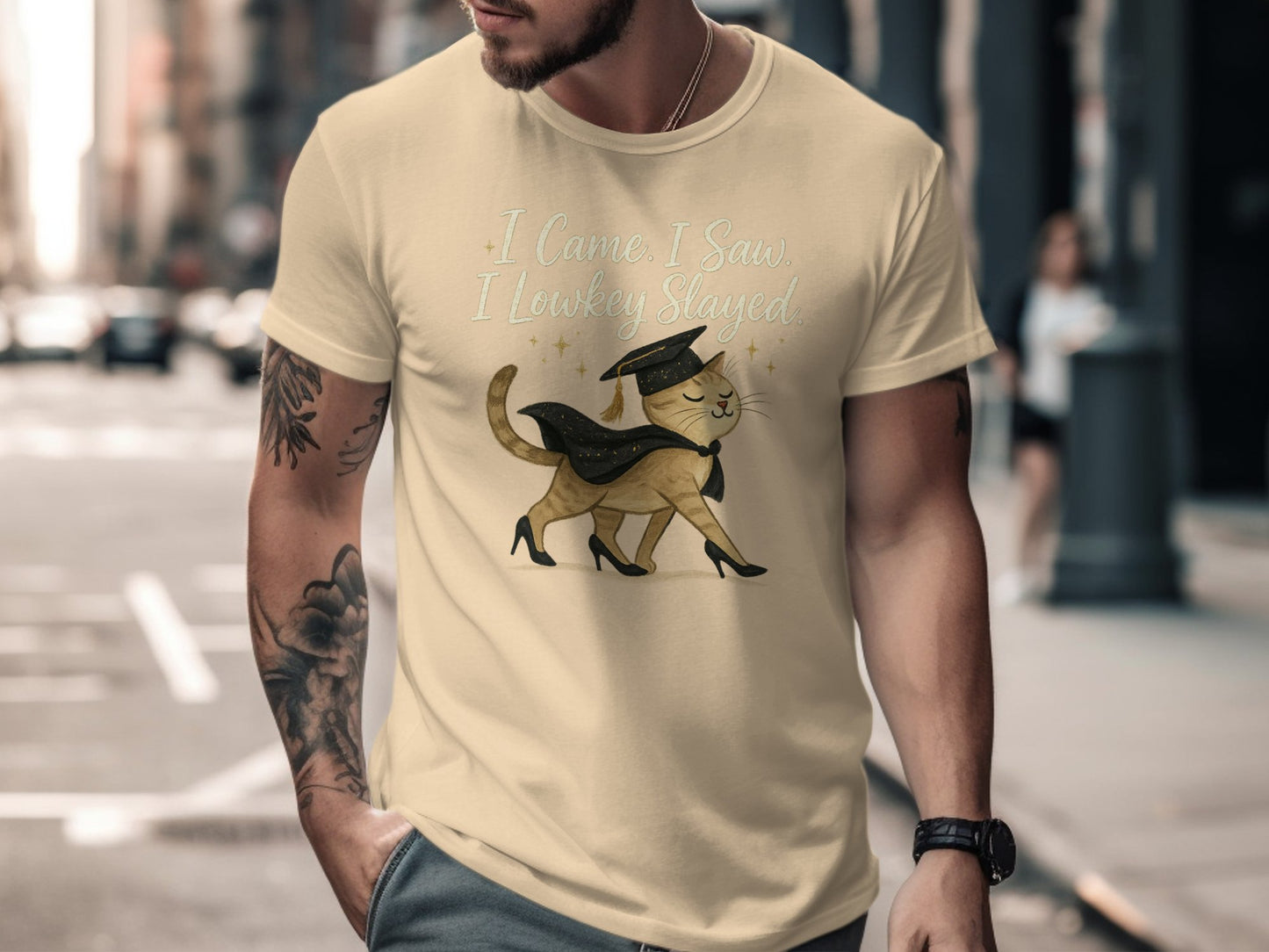 I Came I Saw I Lowkey Slayed Cat T-shirt product type