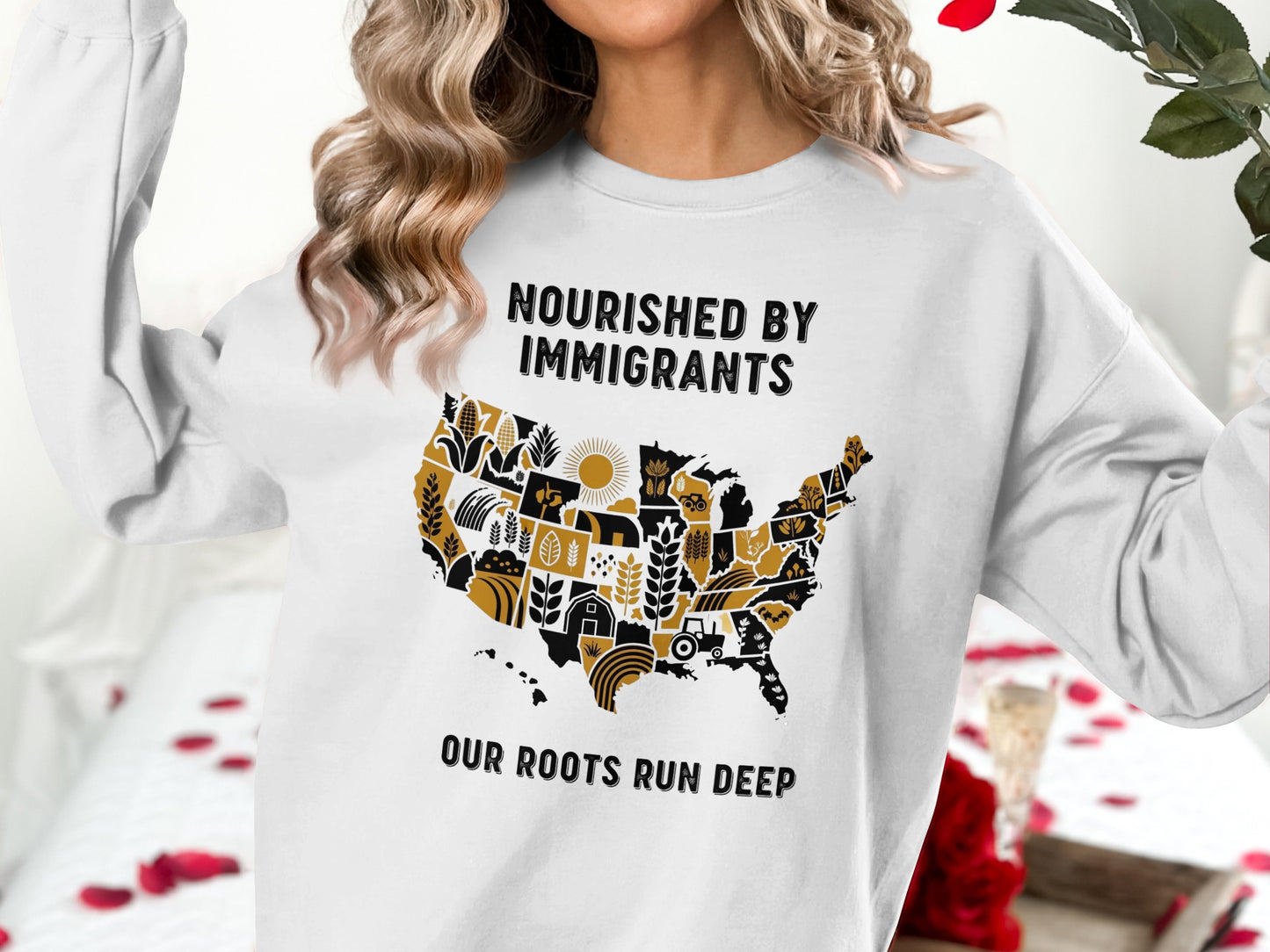 Nourished By Immigrants Our Roots Run Deep product type