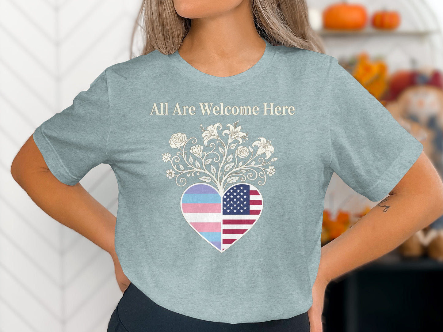 All Are Welcome Here Graphic Tees product type