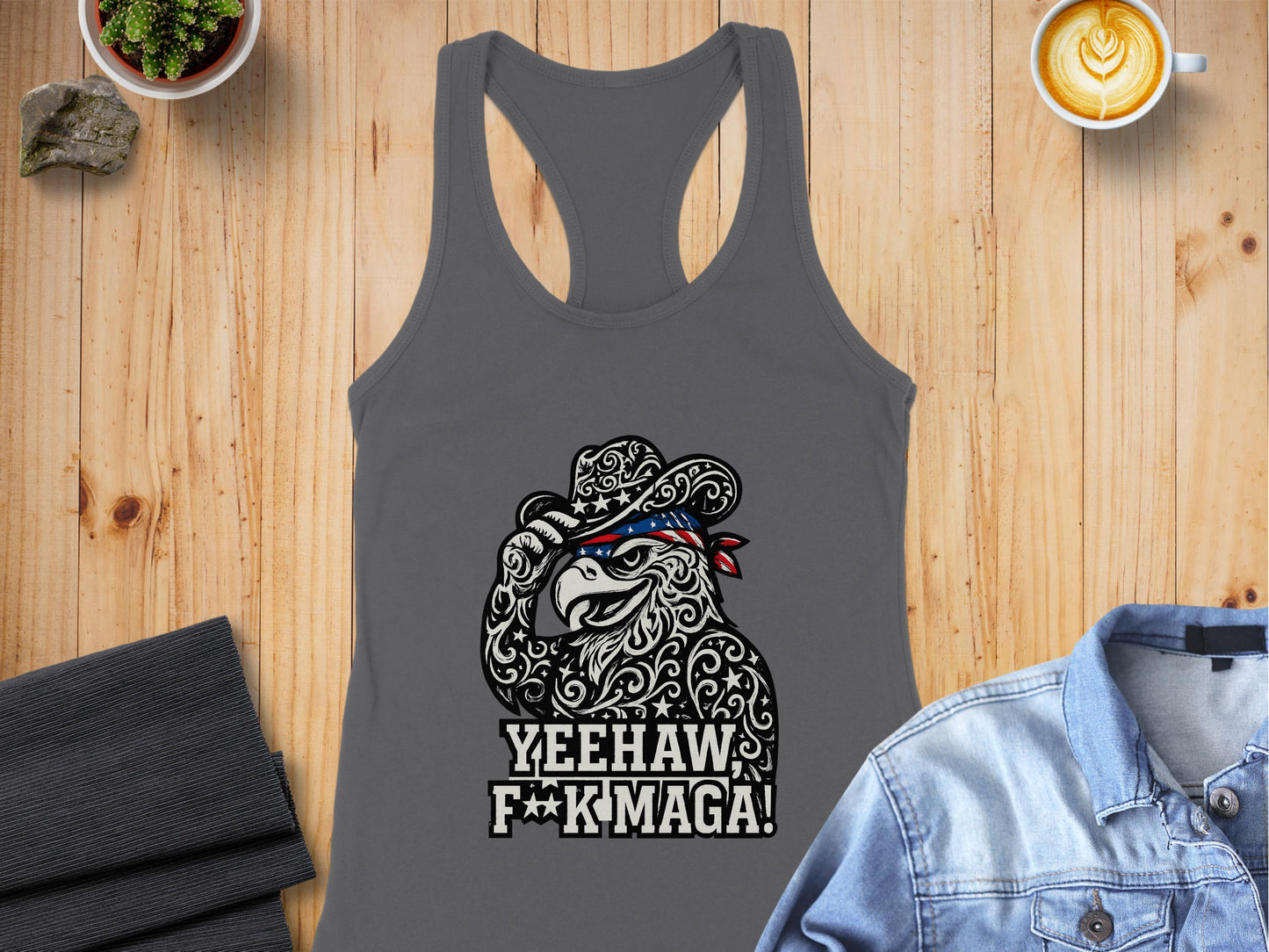 Yeehaw F**k Maga Eagle Graphic Tank Top product