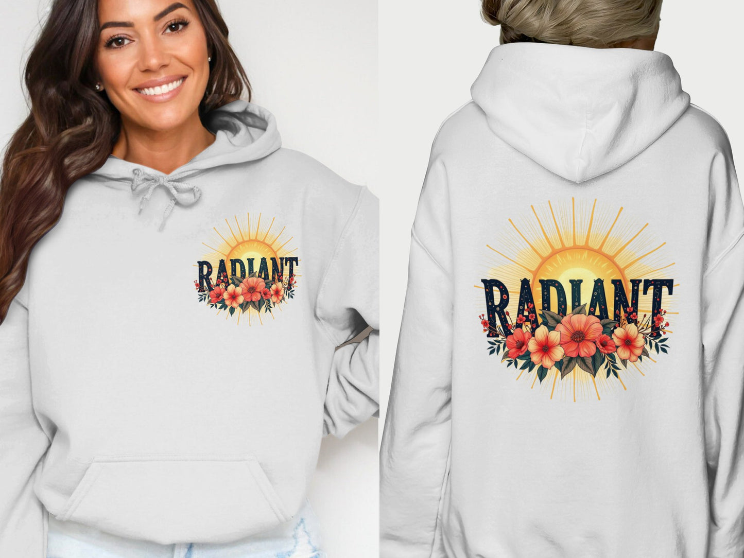 Radiant Sunflower Graphic Unisex Hoodie product