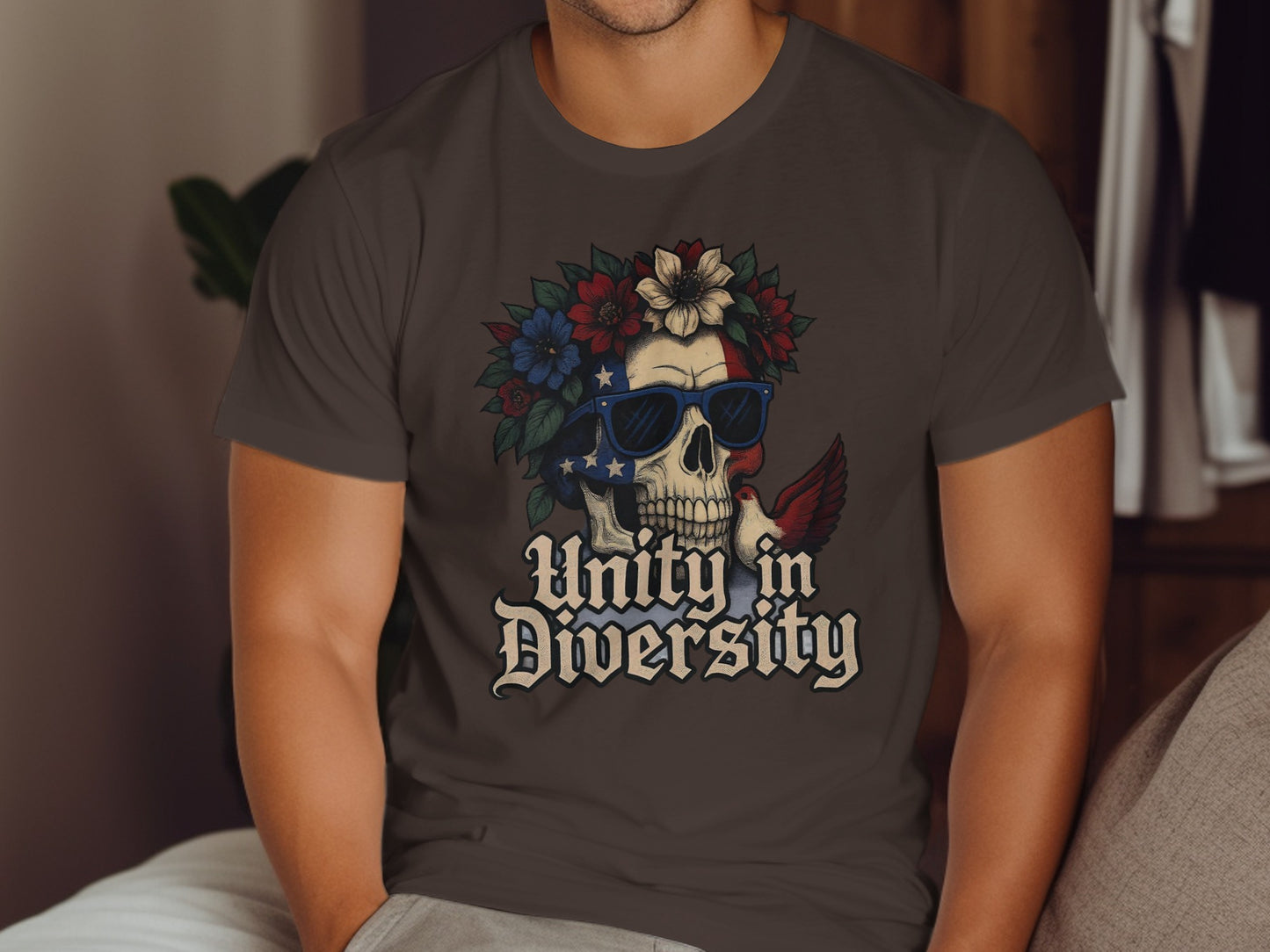 Unity in Diversity Skull Graphic TShirt product