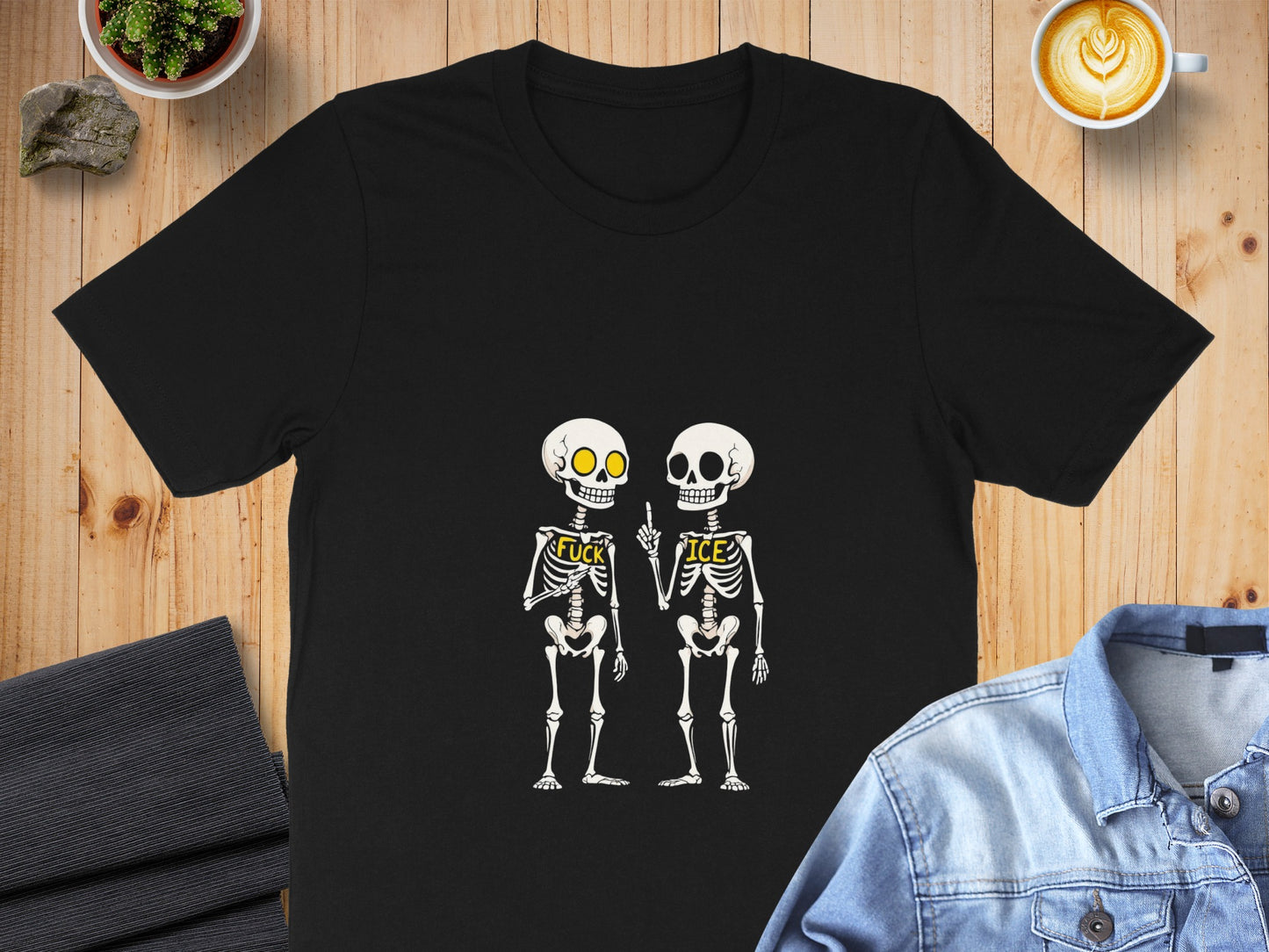 Quirky Skeletons with Funny Expressions Graphic T-shirt product type