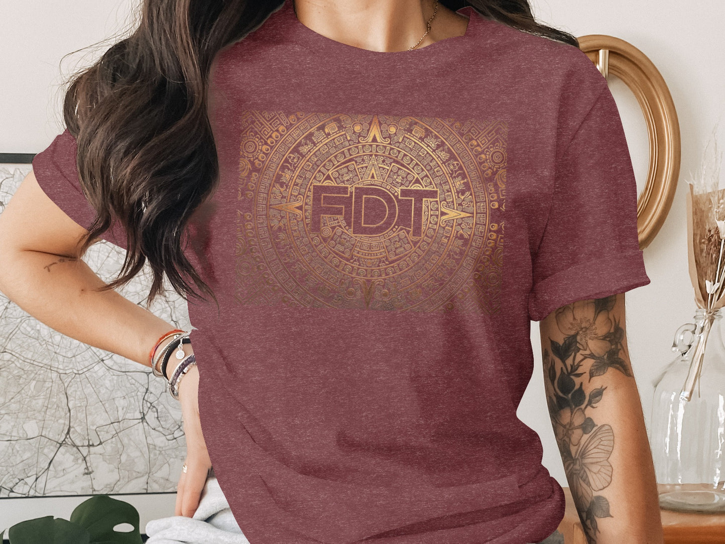Unique Graphic Tee with Intricate Pattern T-shirt product