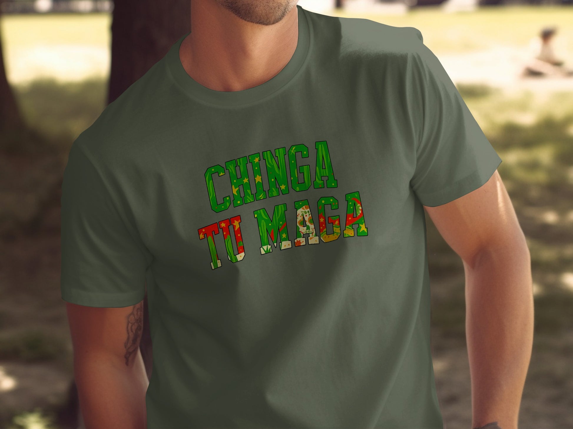 Chinga Tu Maga Printed Statement T-Shirt product type