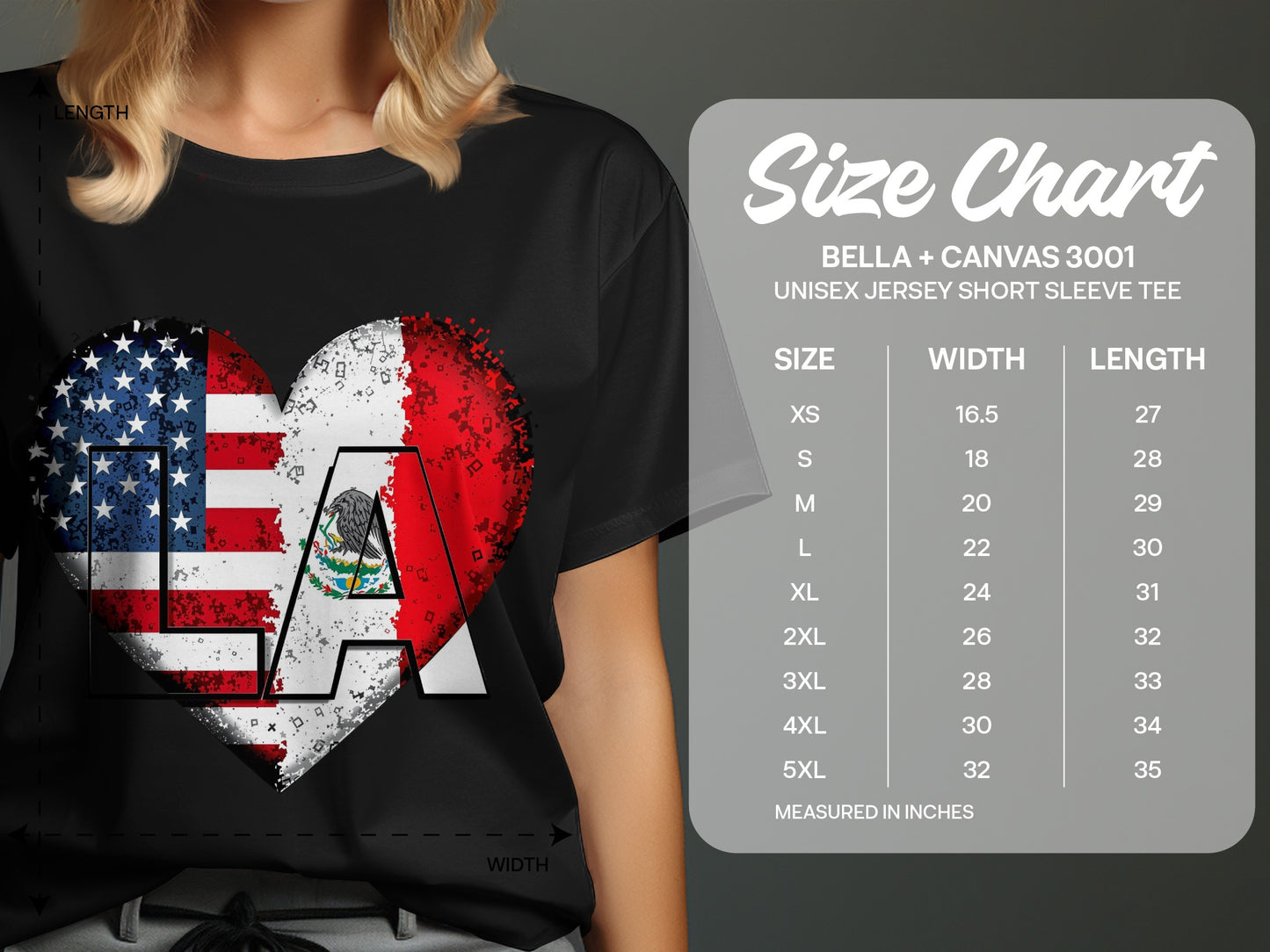 Heart Flag LA Graphic Short Sleeve Tee product type