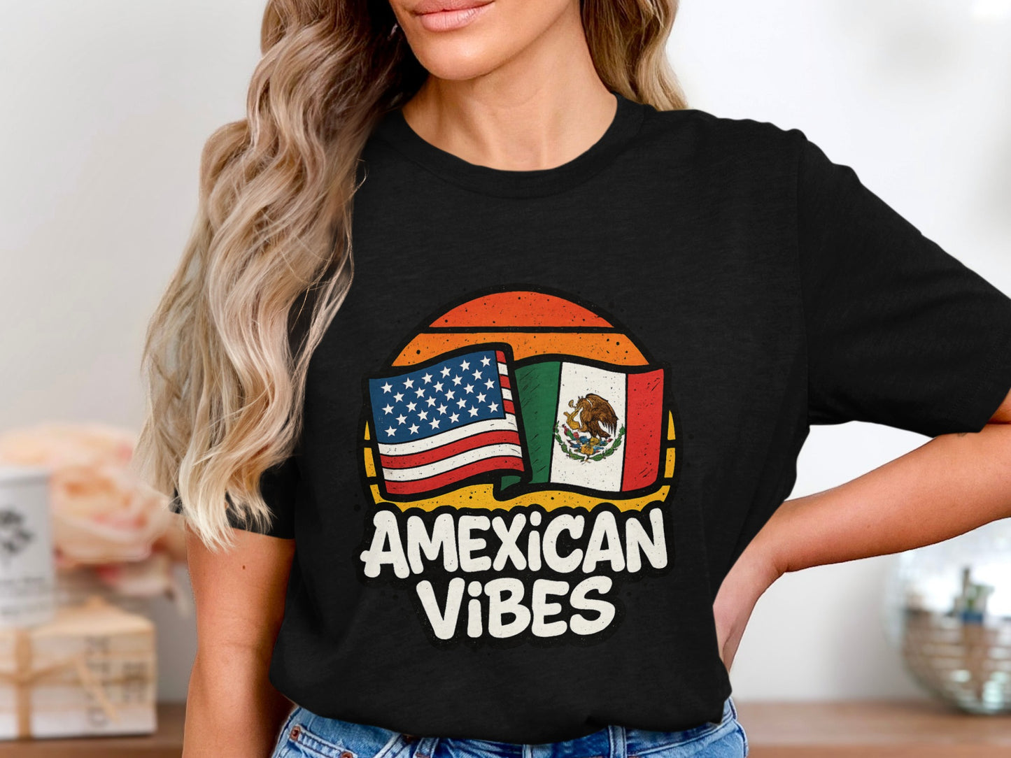 AMEXICAN VIBES Graphic Tee Shirt Casual Wear product