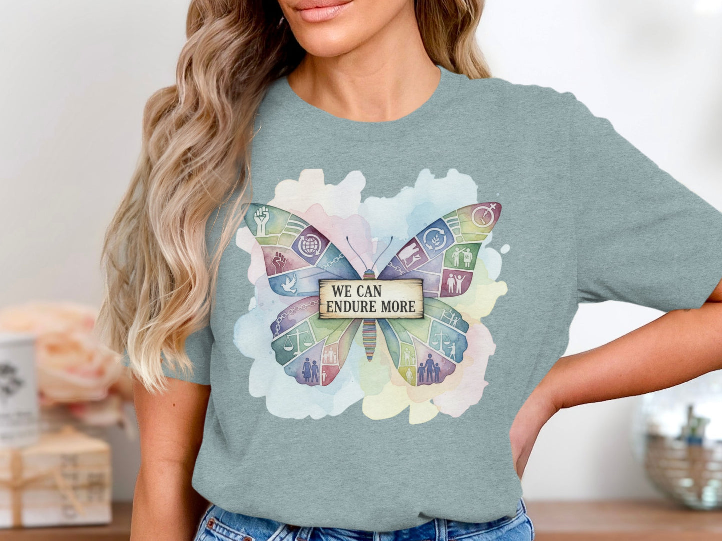 We Can Endure More Butterfly Graphic Shirt product