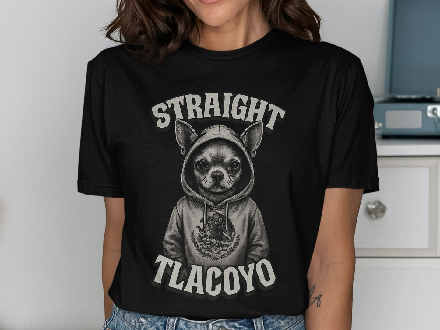 Straight Tlacoyo Hoodie Chihuahua Art product
