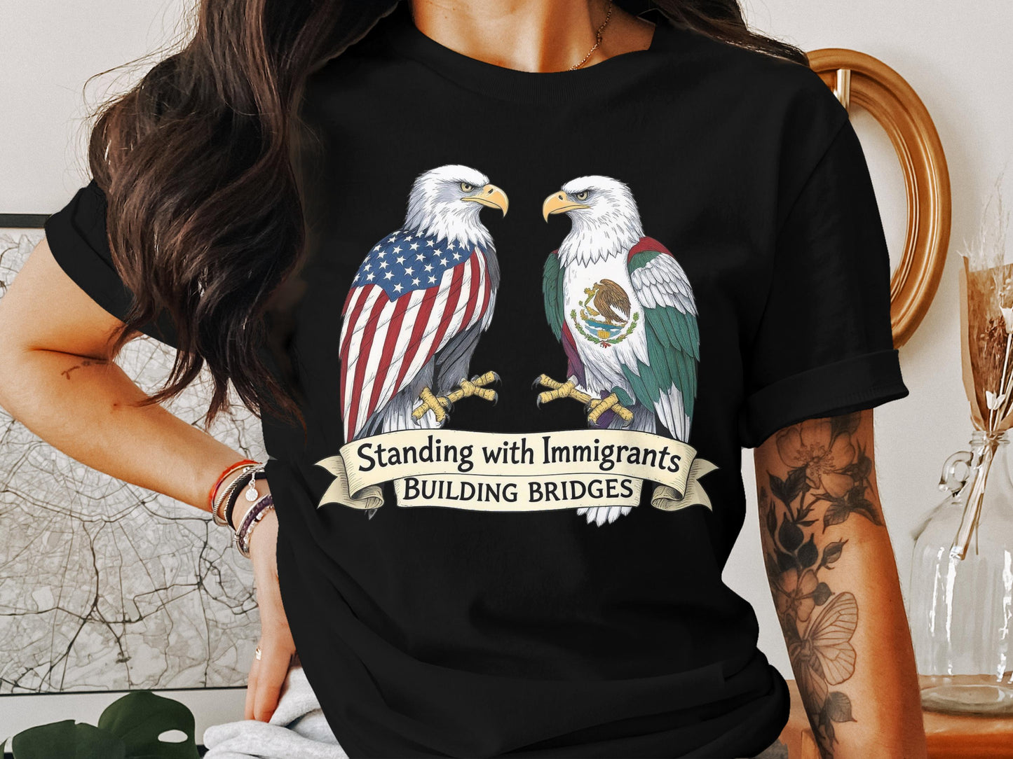 Standing with Immigrants Building Bridges t-shirt product