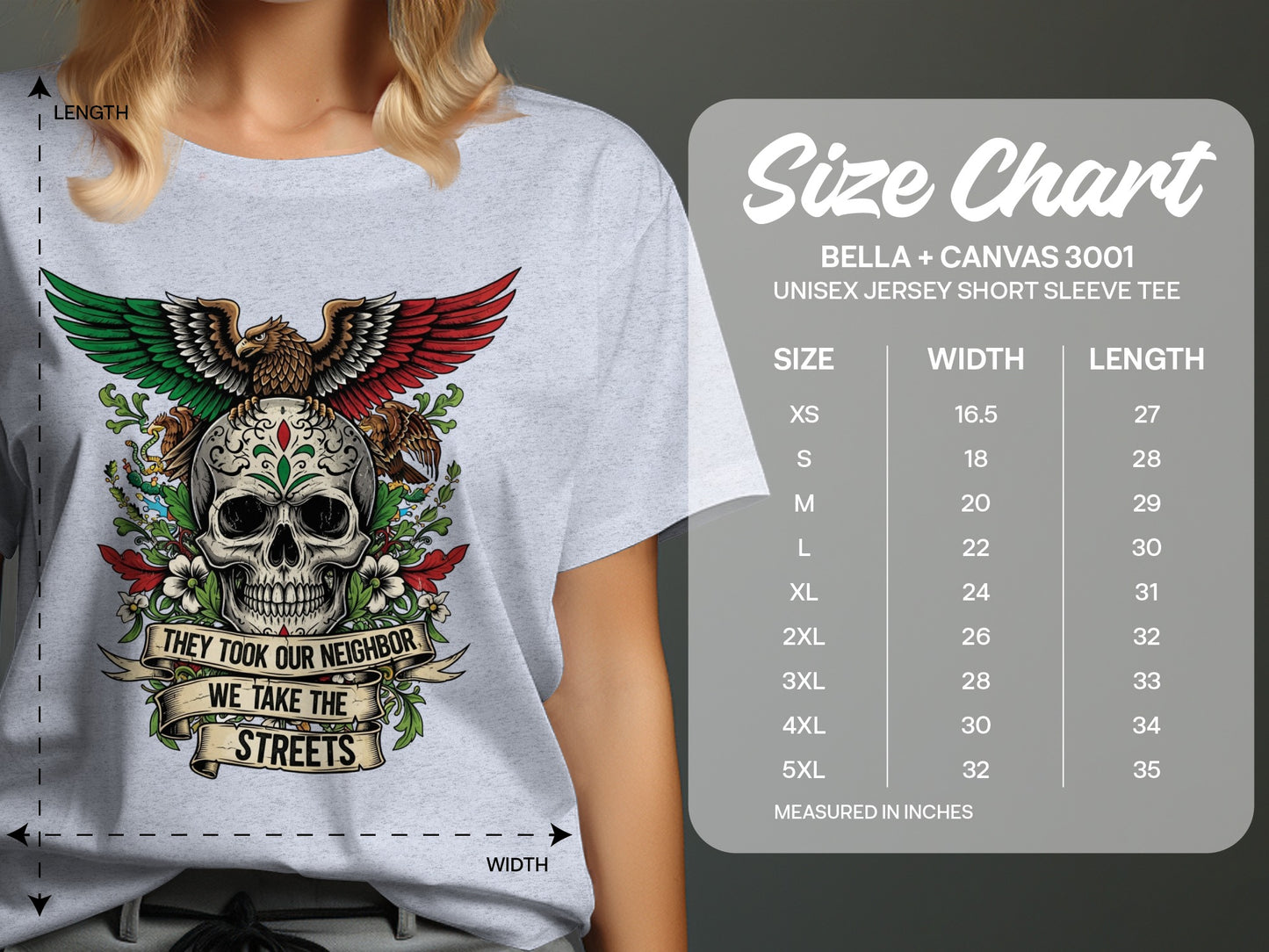 Skull and Eagle Emblem Unisex Short Sleeve Tee product