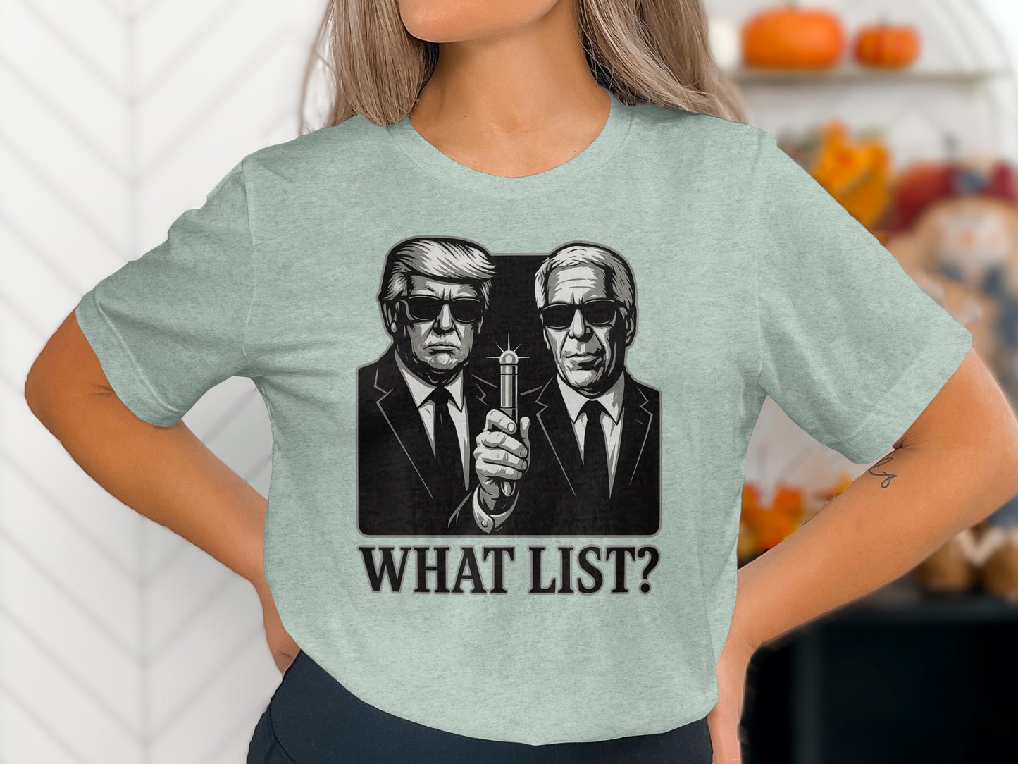 What List? Graphic Tee with Sunglasses Figures product