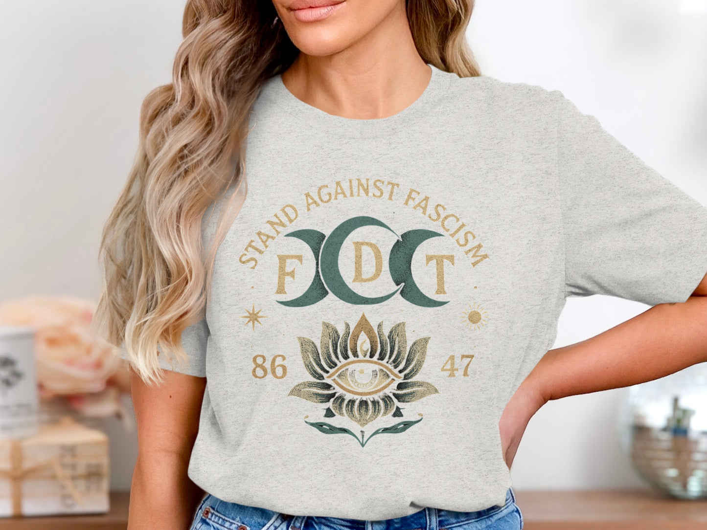 Stand Against Fascism Motivational T-Shirt product