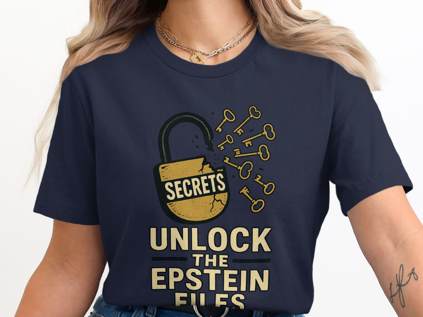 Unlock The Epstein Files Secrets Graphic Shirt Product