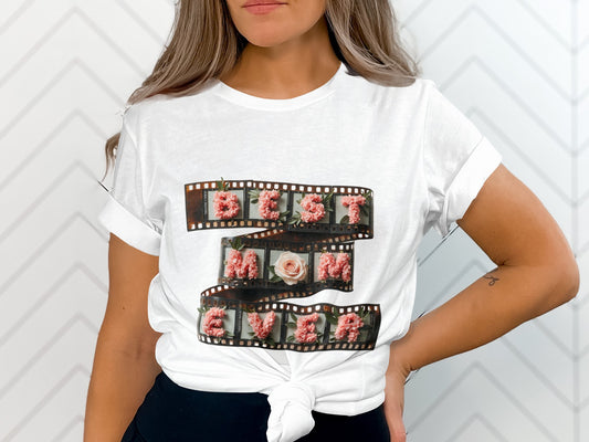 Best Mom Ever Floral Film Strip Graphic Tee product type
